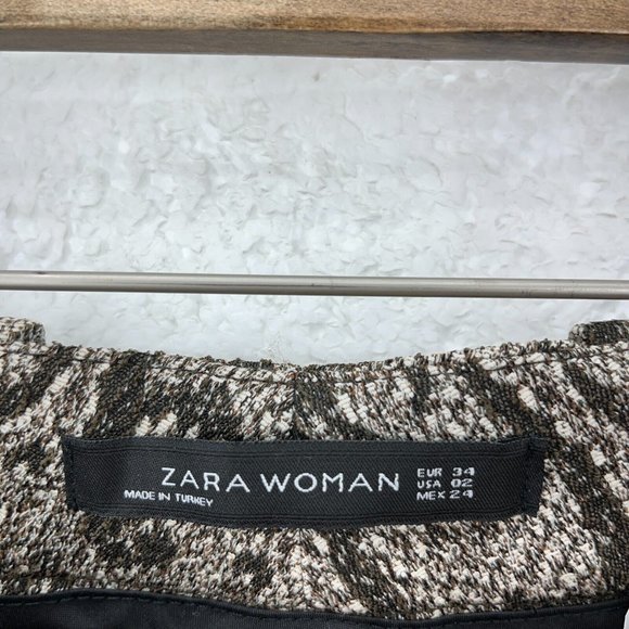 Zara Woman Faux Snakeskin Skinny Pant SIZE 2 - Picture 2 of 3